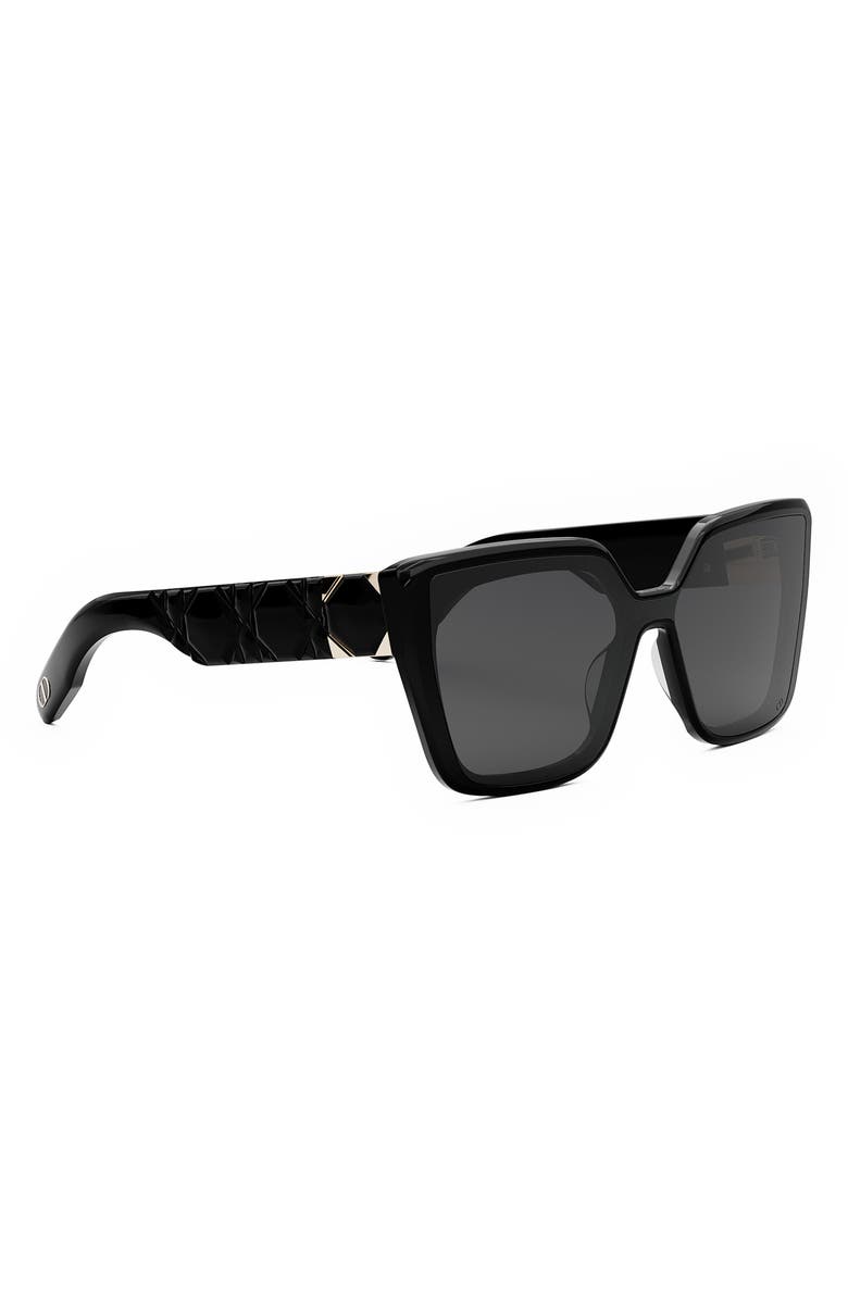 DIOR Lady 95.22 S2I Butterfly Sunglasses, Alternate, color, Shiny Black / Smoke