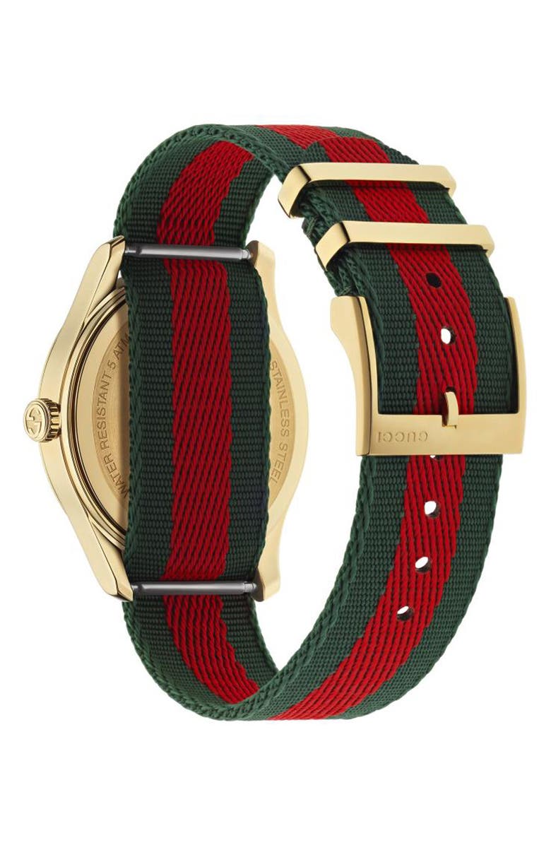 Gucci Le Marché Des Merveilles Nylon Strap Watch, 45mm, Alternate, color, 
