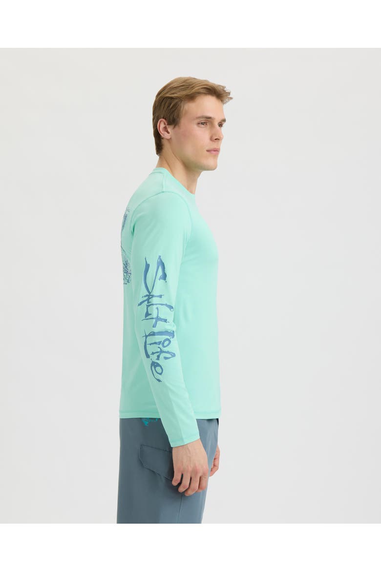 Underwater Diving 2.0 Long Sleeve SLX Performance Tee, Alternate, color, Glass