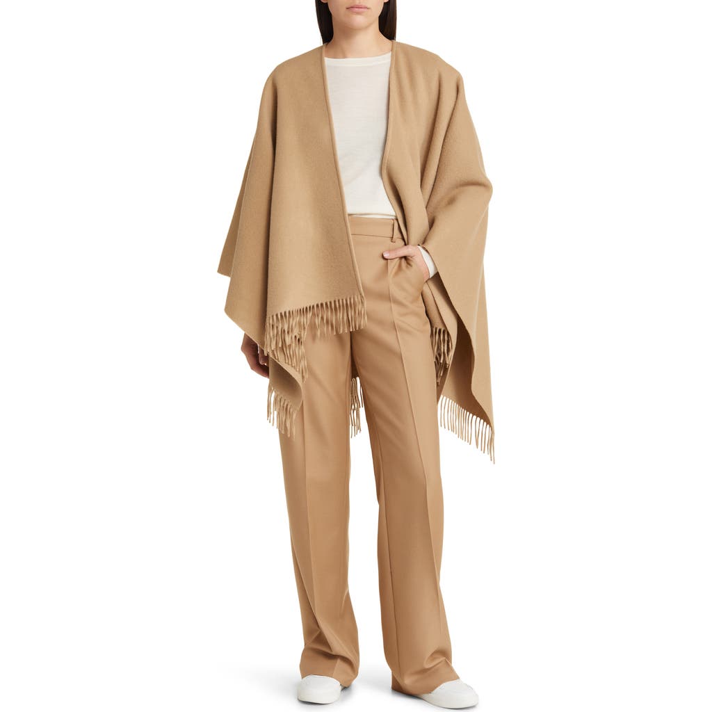 Vince Wool & Cashmere Ruana In Brown