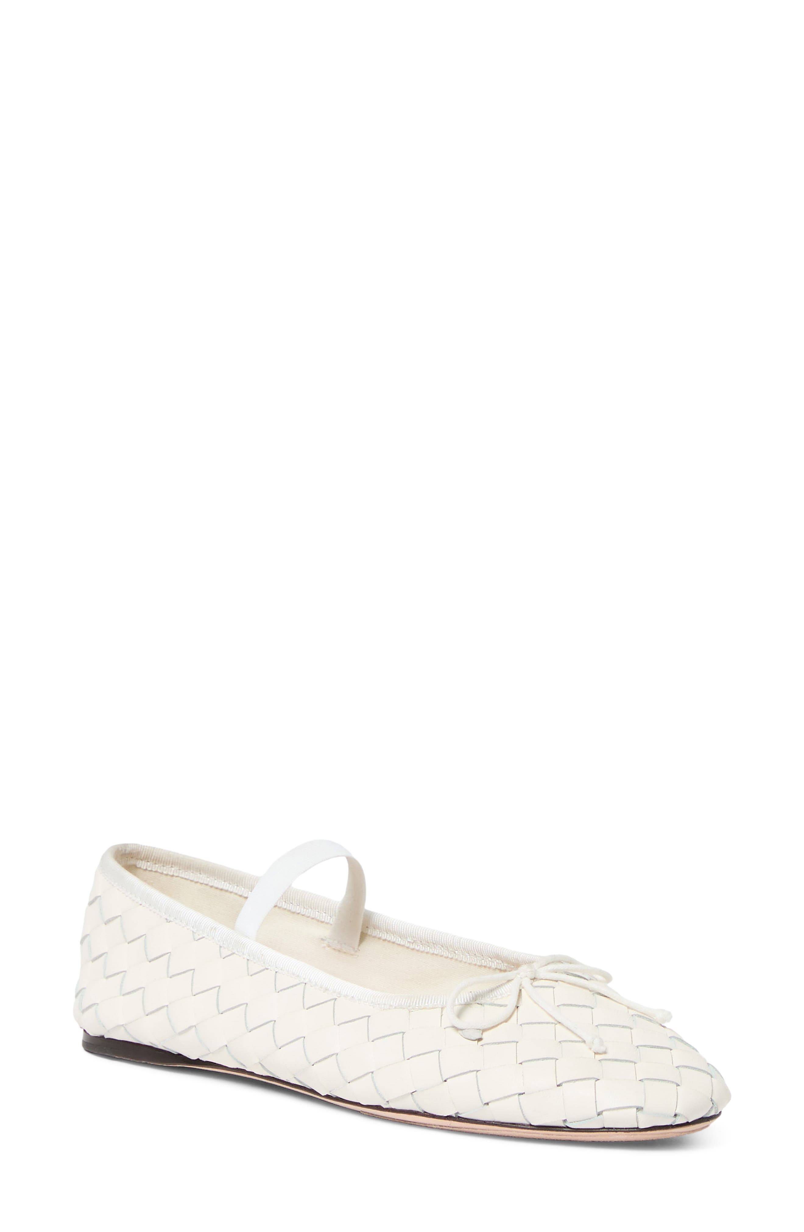 Loeffler Randall Leonie Mary Jane Ballet Flat, Main, color, Cream