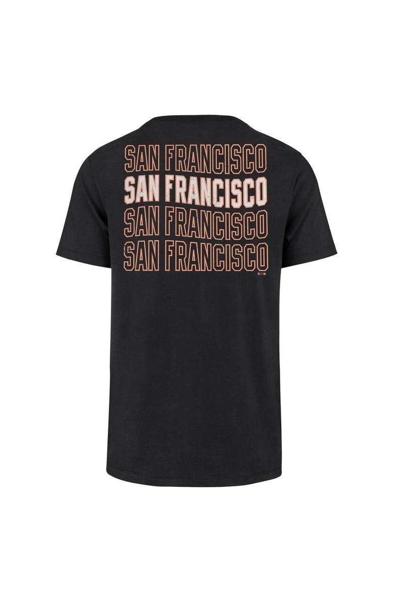 '47 Men's '47 Black San Francisco Giants Hang Back Franklin T-Shirt, Alternate, color, Black