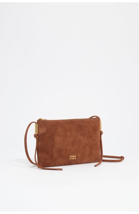 Small Suede Clutch Bag