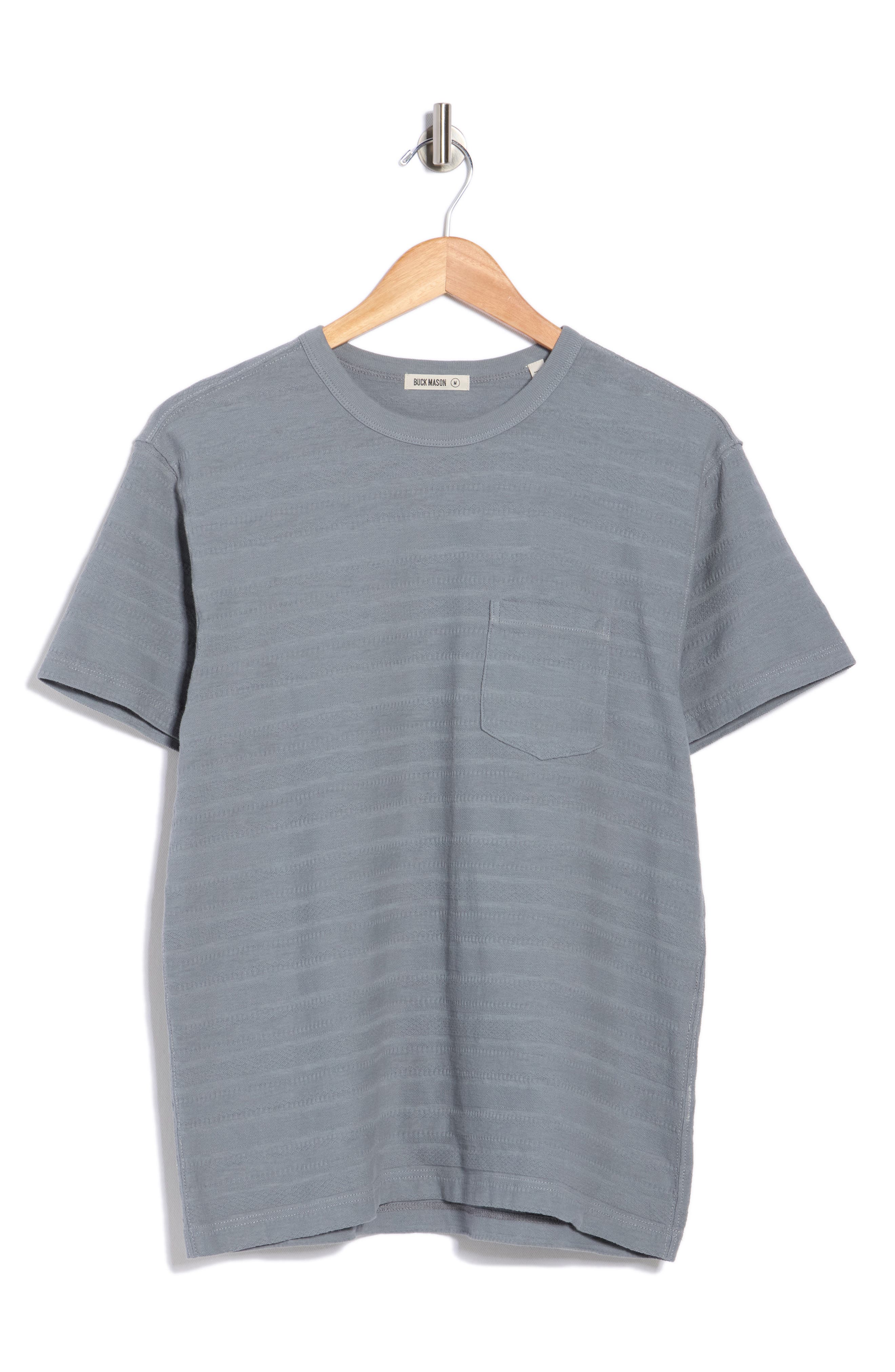 BUCK MASON Vintage Jacquard Classic Crew T-Shirt