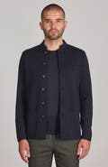 Paul James Merino Wool Knitted Nehru Jacket