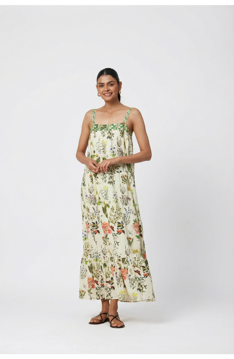 Ro's Garden Emb Natasha Maxi Dress, Main, color, Multi Botanic