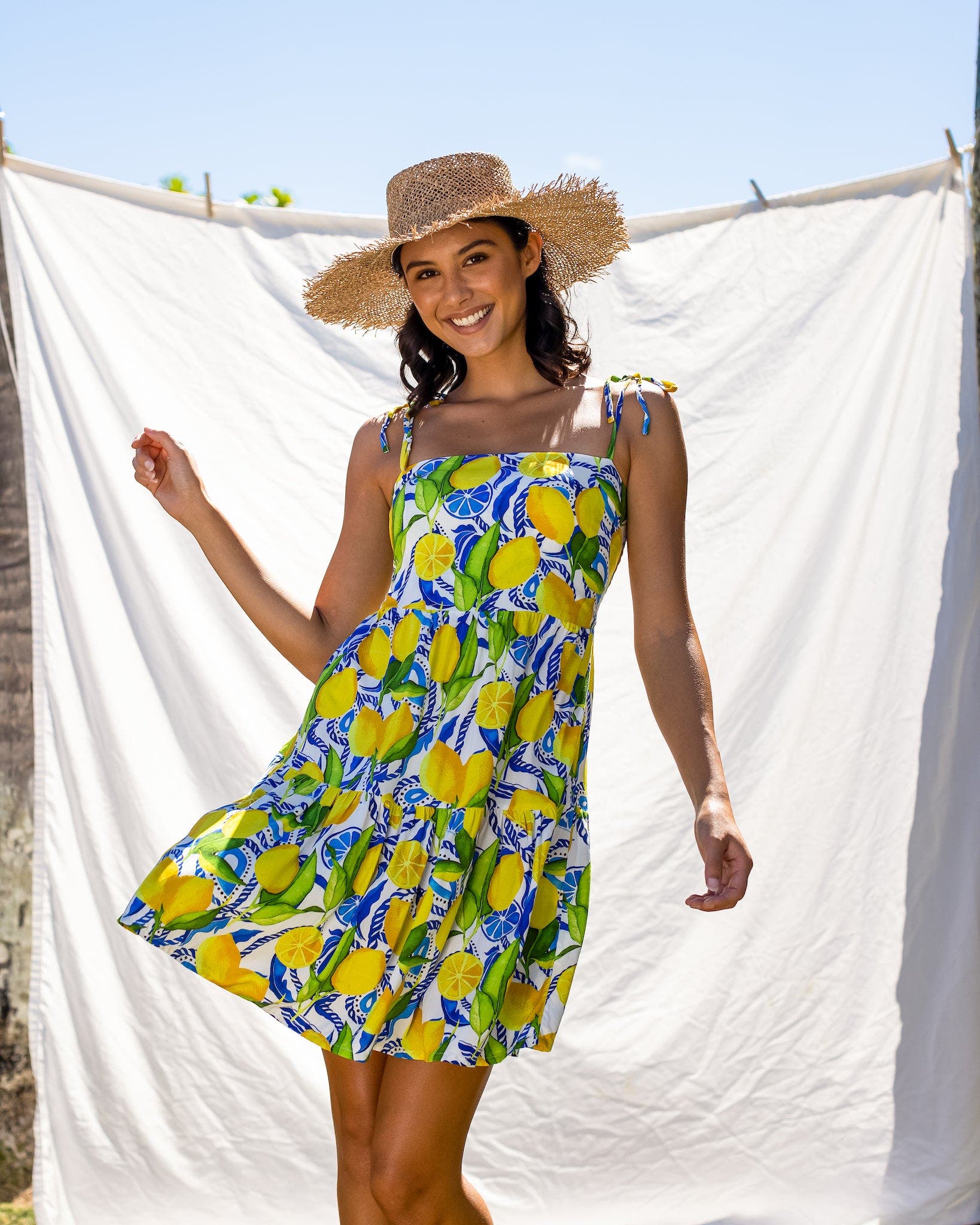 the positano - mini resort dress product info and reviews Kenny Flowers The Positano Women's Mini Resort Dress
