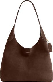 COACH Brooklyn 34 Suede Shoulder Bag
