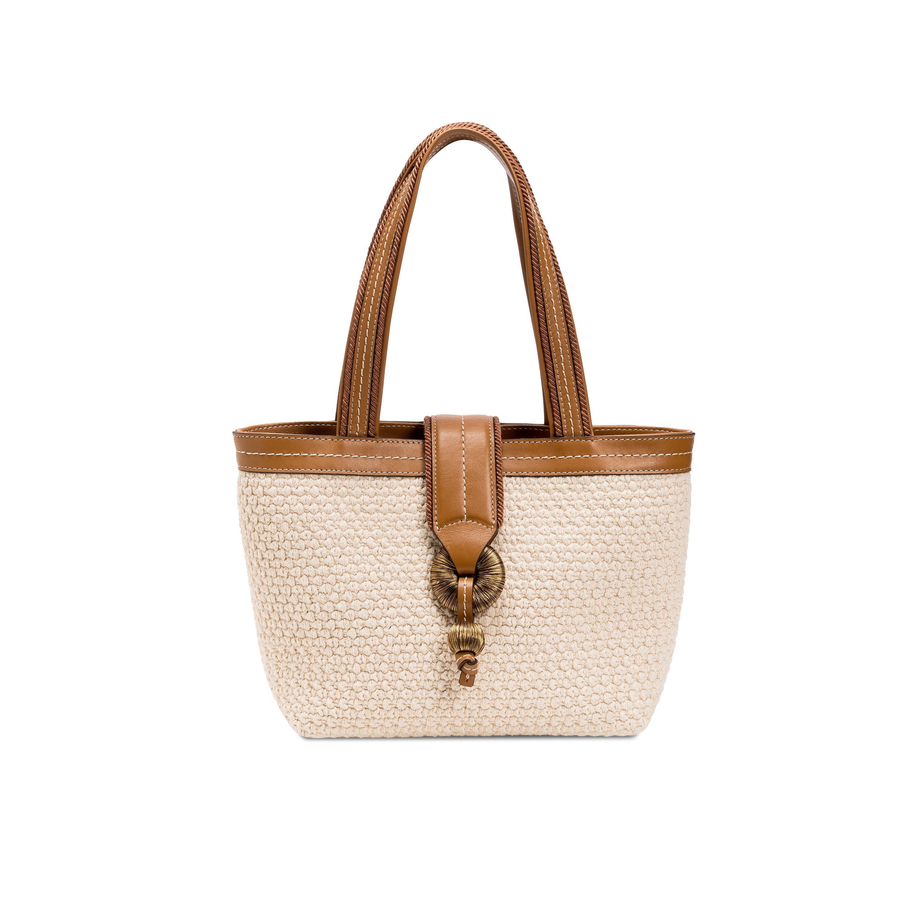 Boho Chic Small Off White Tote Bag, Alternate, color, Off-White
