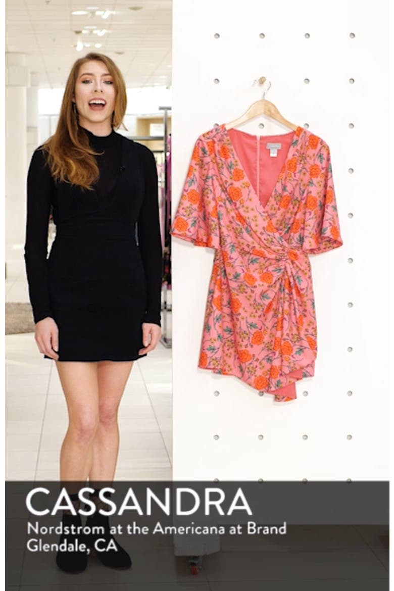 Hana Floral Side Ruched Minidress video