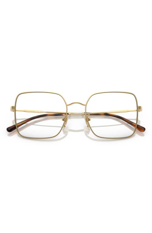 Vogue 54mm Square Optical Glasses In Gold