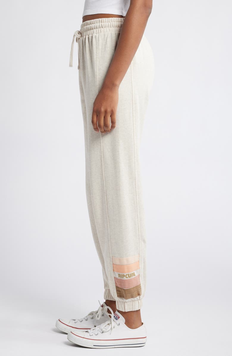 Rip Curl High Tide Cotton Blend Fleece Sweatpants, Alternate, color, Oatmeal Marle