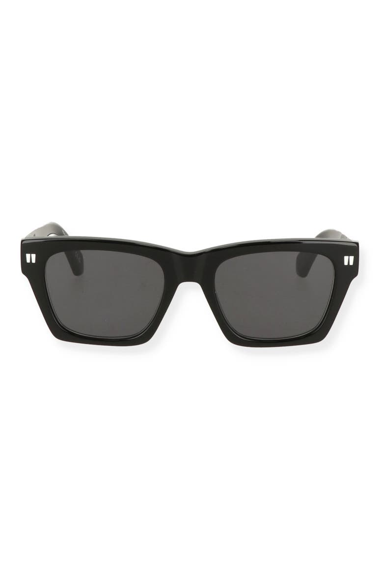 Valdez 53mm Square Sunglasses, Alternate, color, BLACK DARK GREY