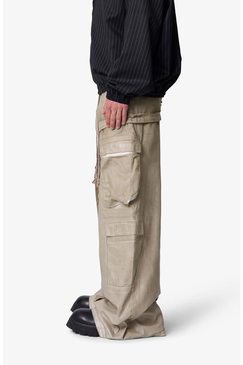 Rave Seam Cargo Wide Leg Pants, Alternate, color, TAN