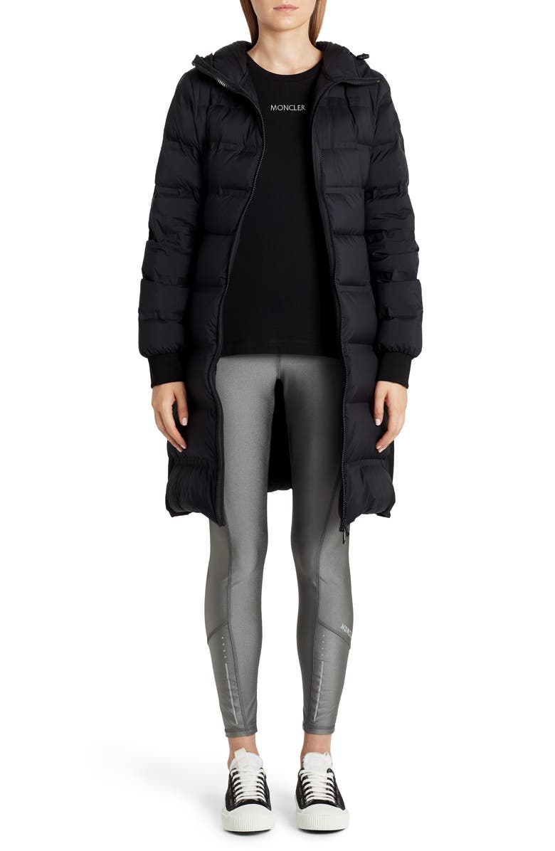 Moncler Sceptrum Long Hooded Puffer Coat, Alternate, color, 