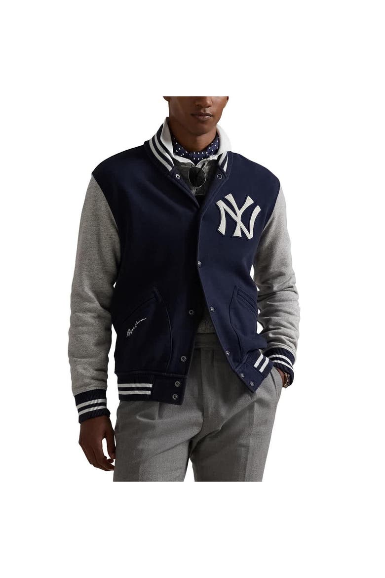 Men's Polo Ralph Lauren Navy New York Yankees Full-Snap Varsity