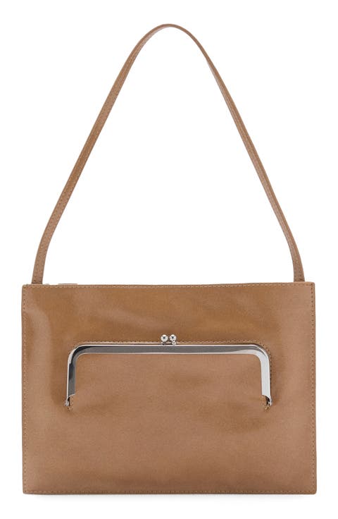 Faux Leather Shoulder Bag
