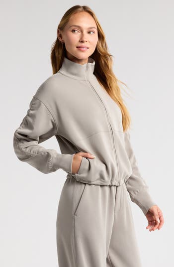 アウターその他 GRANDE LINE Elplex P high neck jacket 7 colors 5010632457 Zella Ultrasoft Ruched Sleeve Front Zip Knit Jacket | Nordstrom