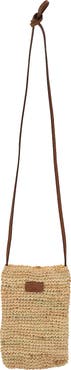 Faherty Raffia Phone Bag