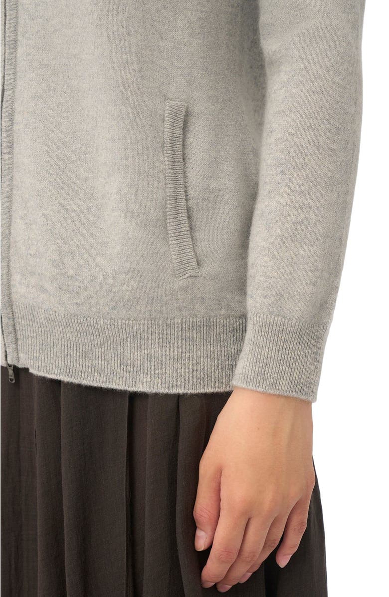 Gobi Cashmere Full-Zip Cashmere Cardigan, Alternate, color, High Rise