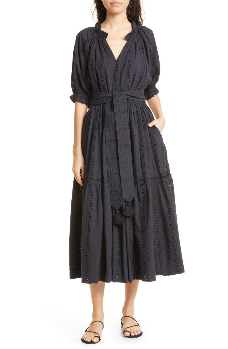 MILLE Zoe Print Puff Sleeve Cotton Dress, Main, color,
