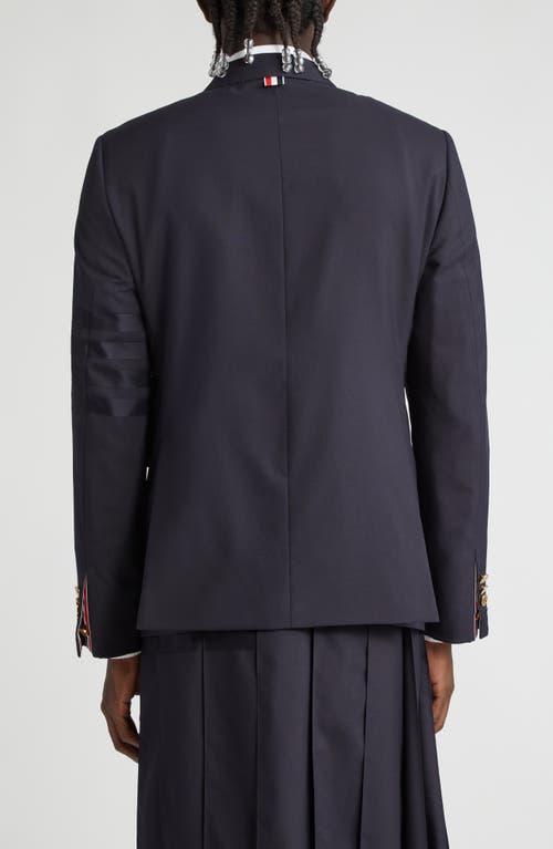 Thom Browne Wool Blazer In Blue