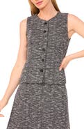Halogen® Tweed Knit Vest