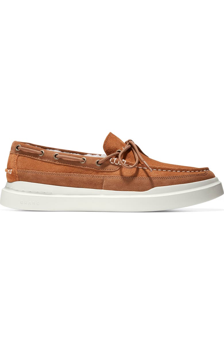 Cole Haan GrandPro Rally Faux Shearling Lined Moc Sneaker, Alternate, color,