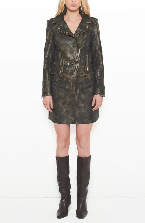 As By Df Bonnie Leather Jacket In Distressed Black