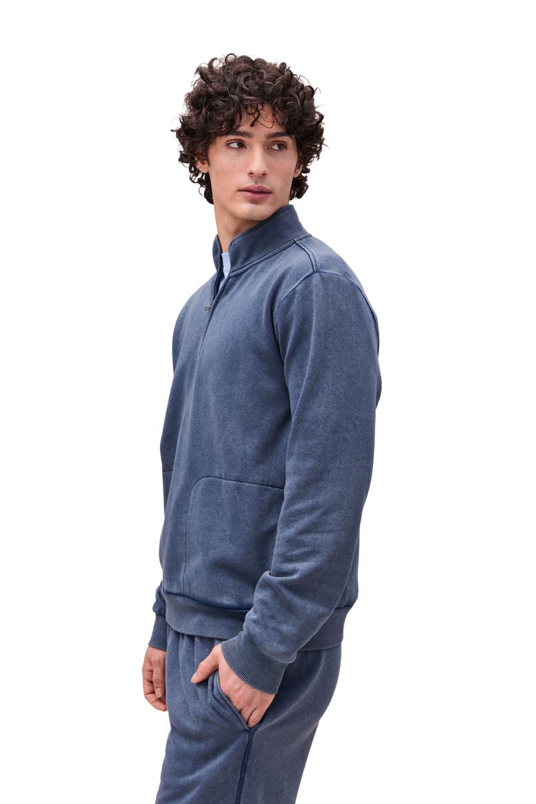 The Recycled Fleece Quarter Zip, Alternate, color, Mineral Moonlit Ocean