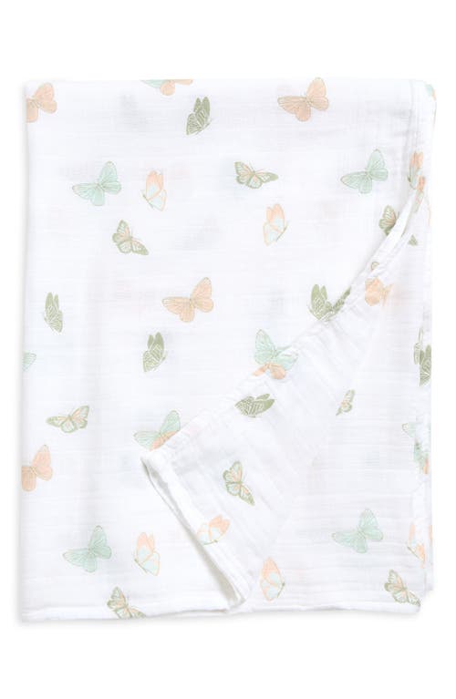 Dear Perli Print Musln Swaddle Blanket In Multi