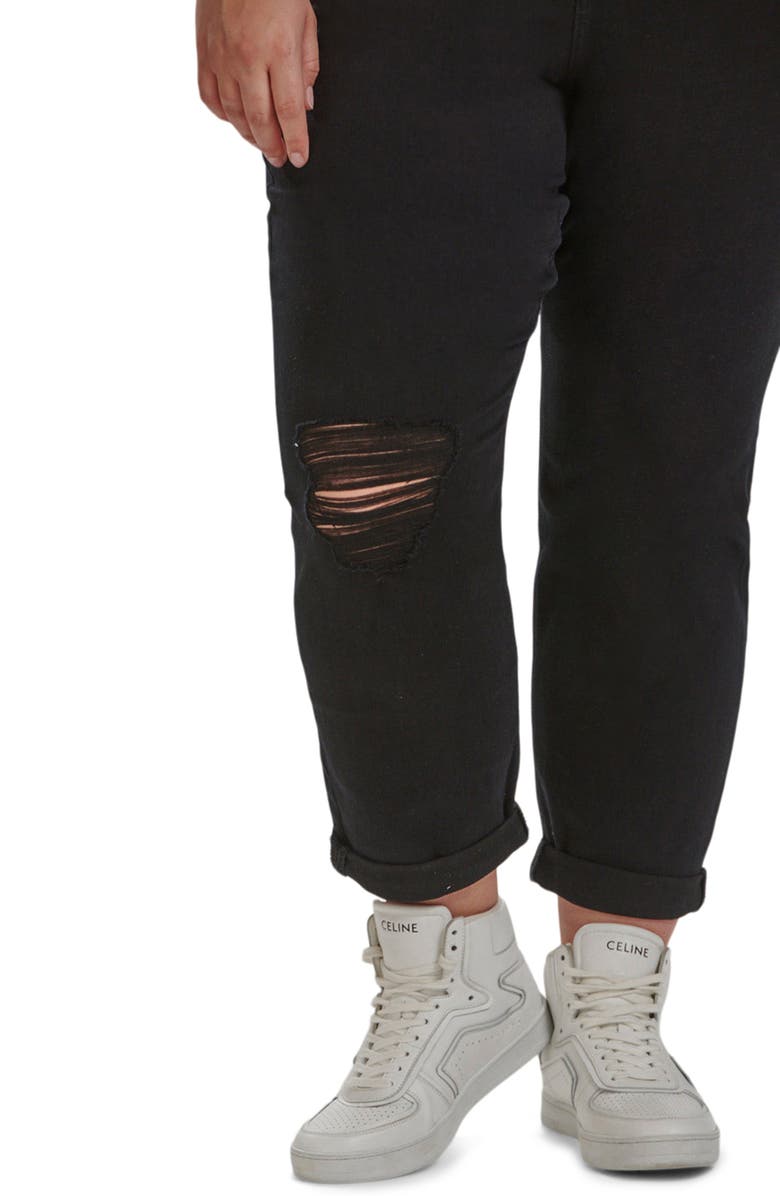 JEN7 by 7 For All Mankind Ripped Slim Boyfriend Jeans, Alternate, color, 