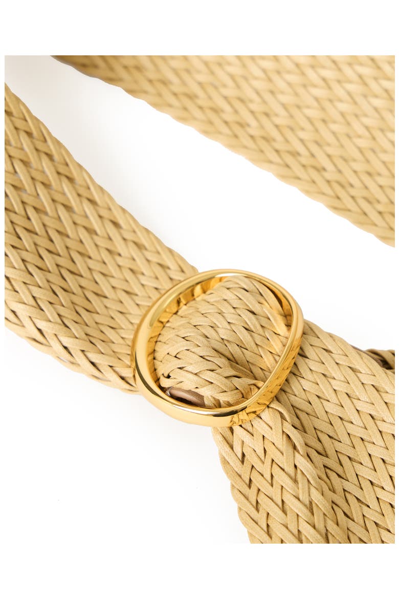 Caterina Woven Belt, Alternate, color, VACCHETTA GOLD