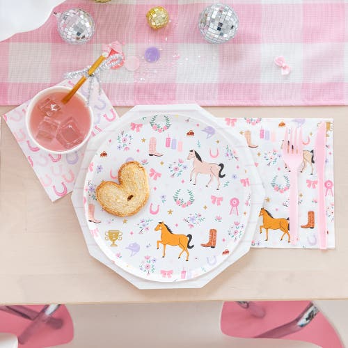 Daydream Society Pony Tales Pony Pattern Small Plates In Assorted Pre-pack