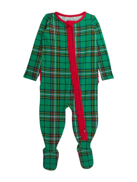 Modal Blend Ruffle One Piece Footie Pajamas (Baby)