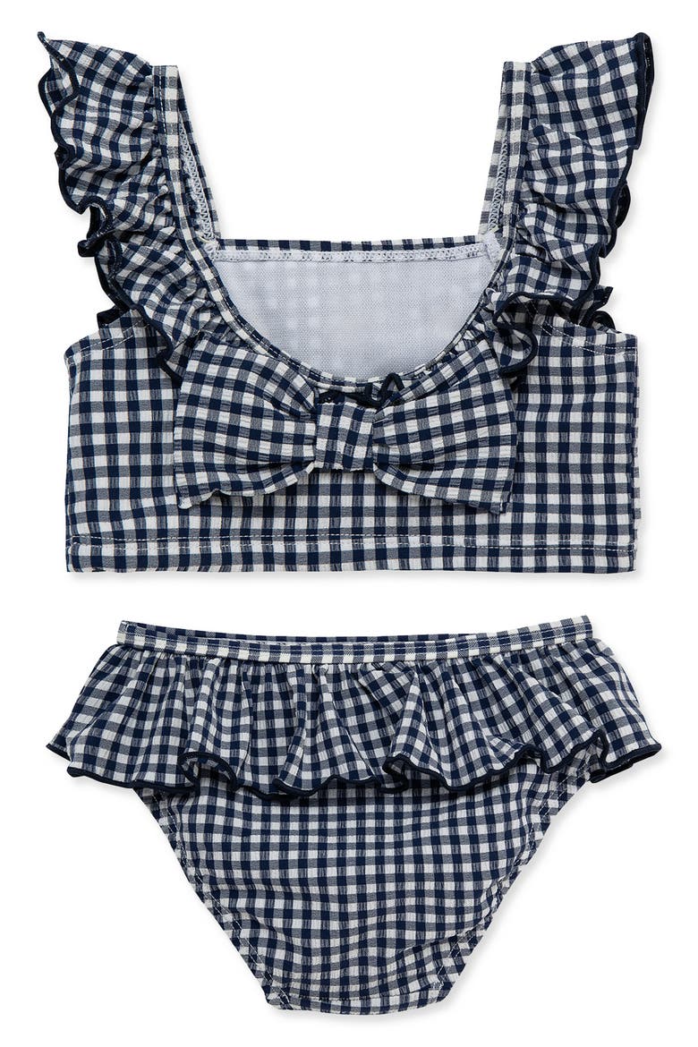 Gingham UPF 50+ 2-Piece Swimsuit, Alternate, color, BLUE