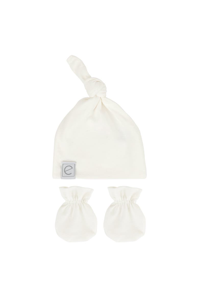 Knot Wearable Blanket, Knot Hat & Mitten Set, Alternate, color, Ivory