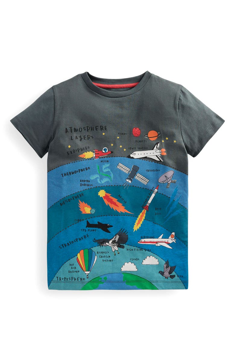 Mini Boden Kids' Atmosphere Cotton Graphic T-Shirt, Main, color, 