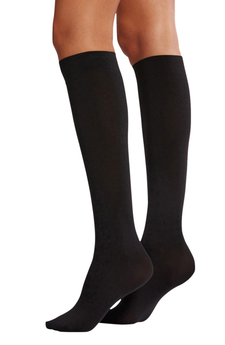 Wolford Aurora Knee High Socks, Main, color, 