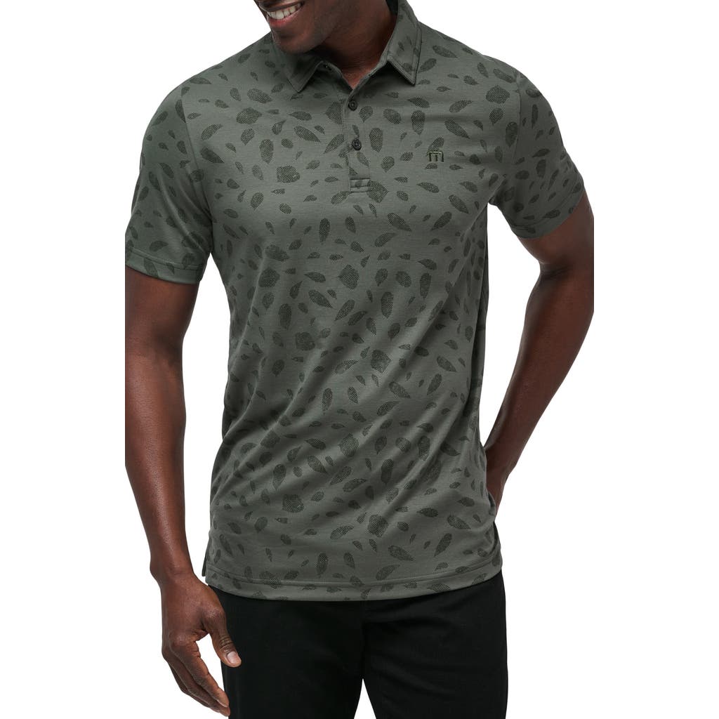 Travismathew Magma Melt Piqué Polo In Green