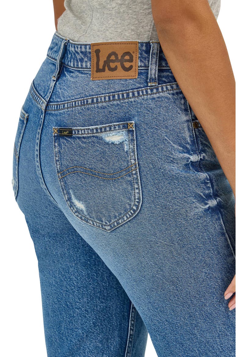 '90s Ripped Tapered Straight Leg Jeans, Alternate, color, ROLLING WAVES