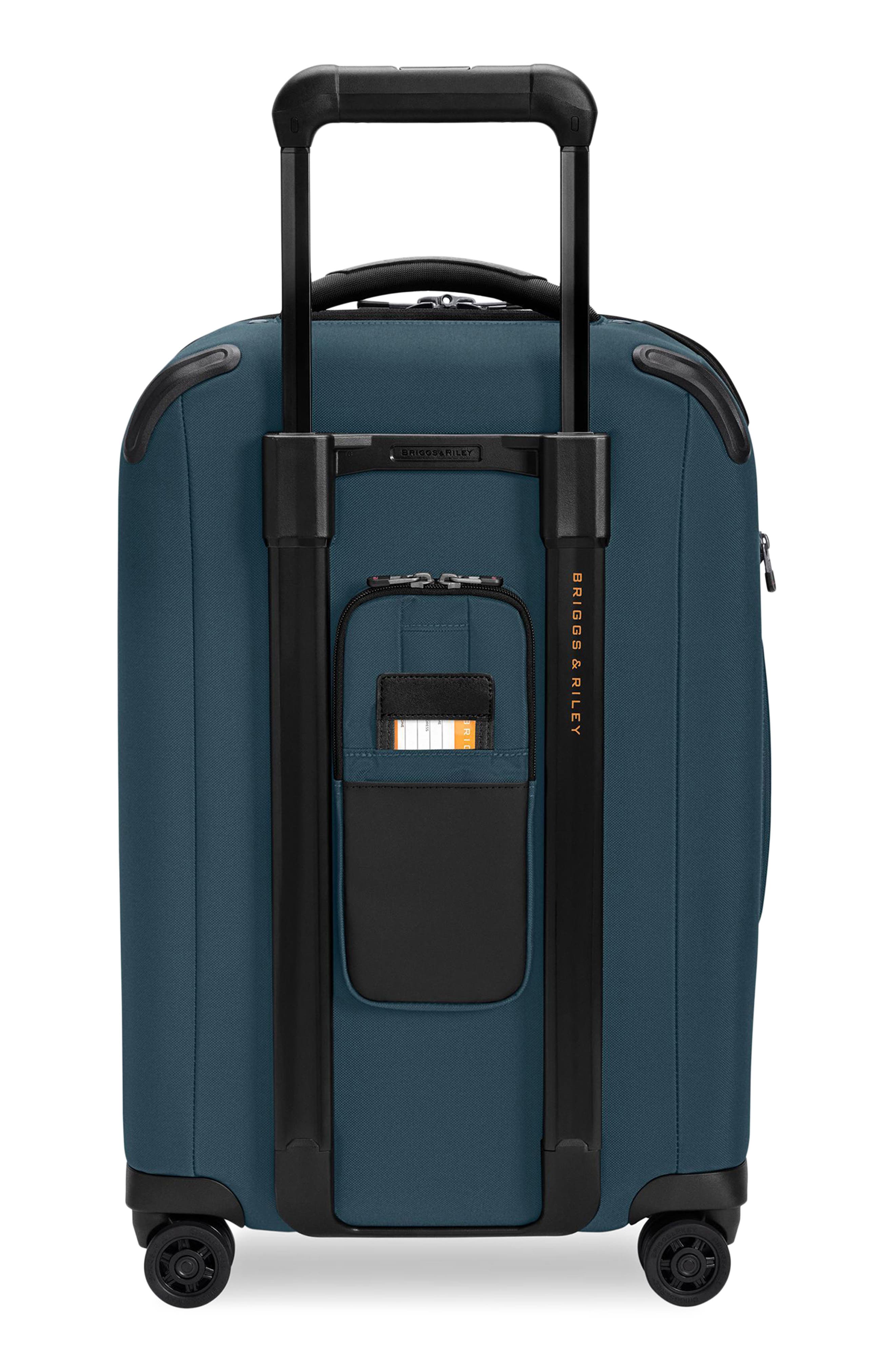 Briggs & Riley ZDX Essential 22-Inch Expandable Carry-On Spinner Suitcase, Alternate, color, Ocean