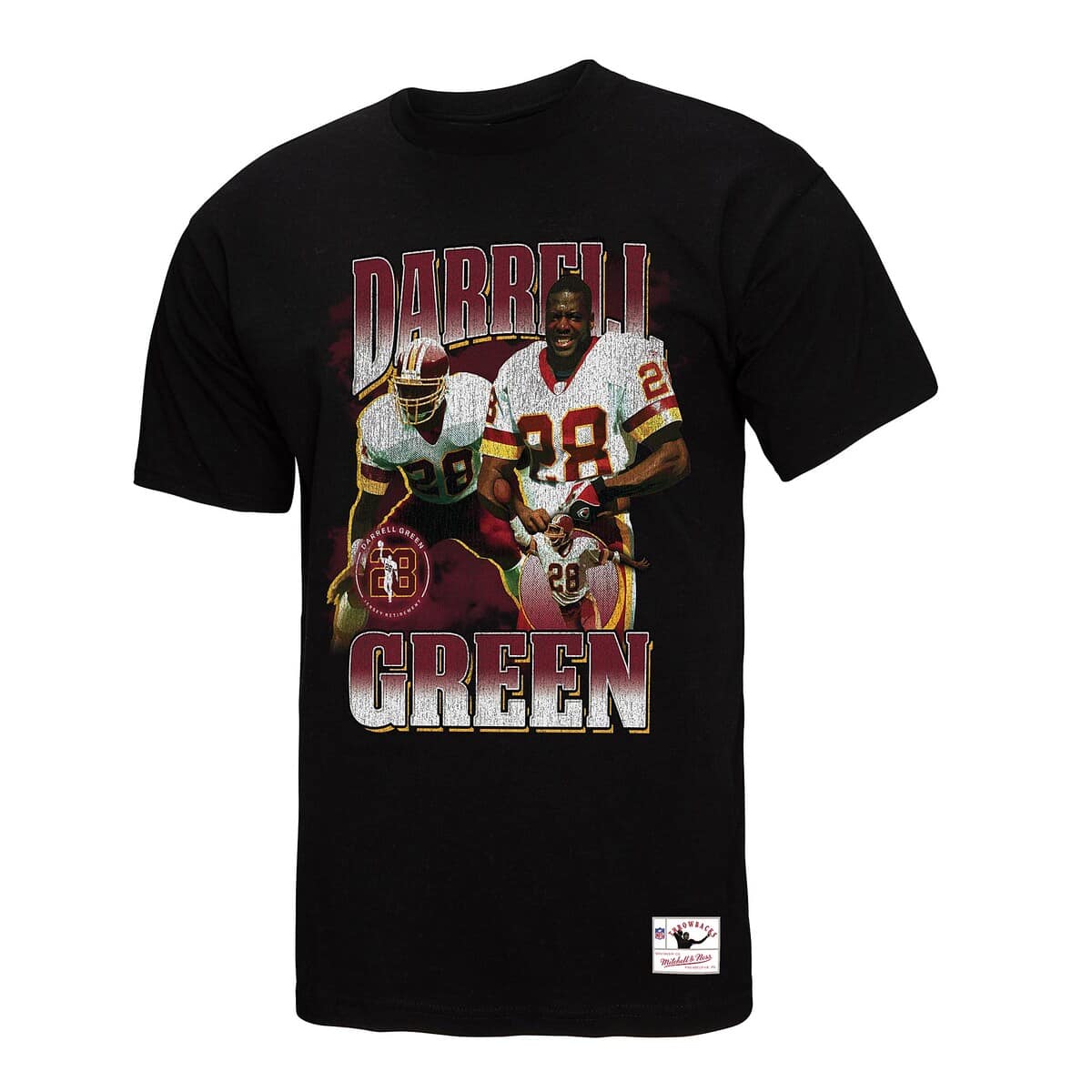 Men's Mitchell & Ness Darrell Green Black Washington Commanders  Player Graphic T-Shirt - image 2