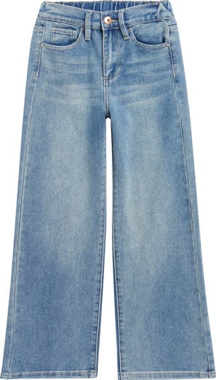 Kids' Elastic Back Wide Leg Jeans
