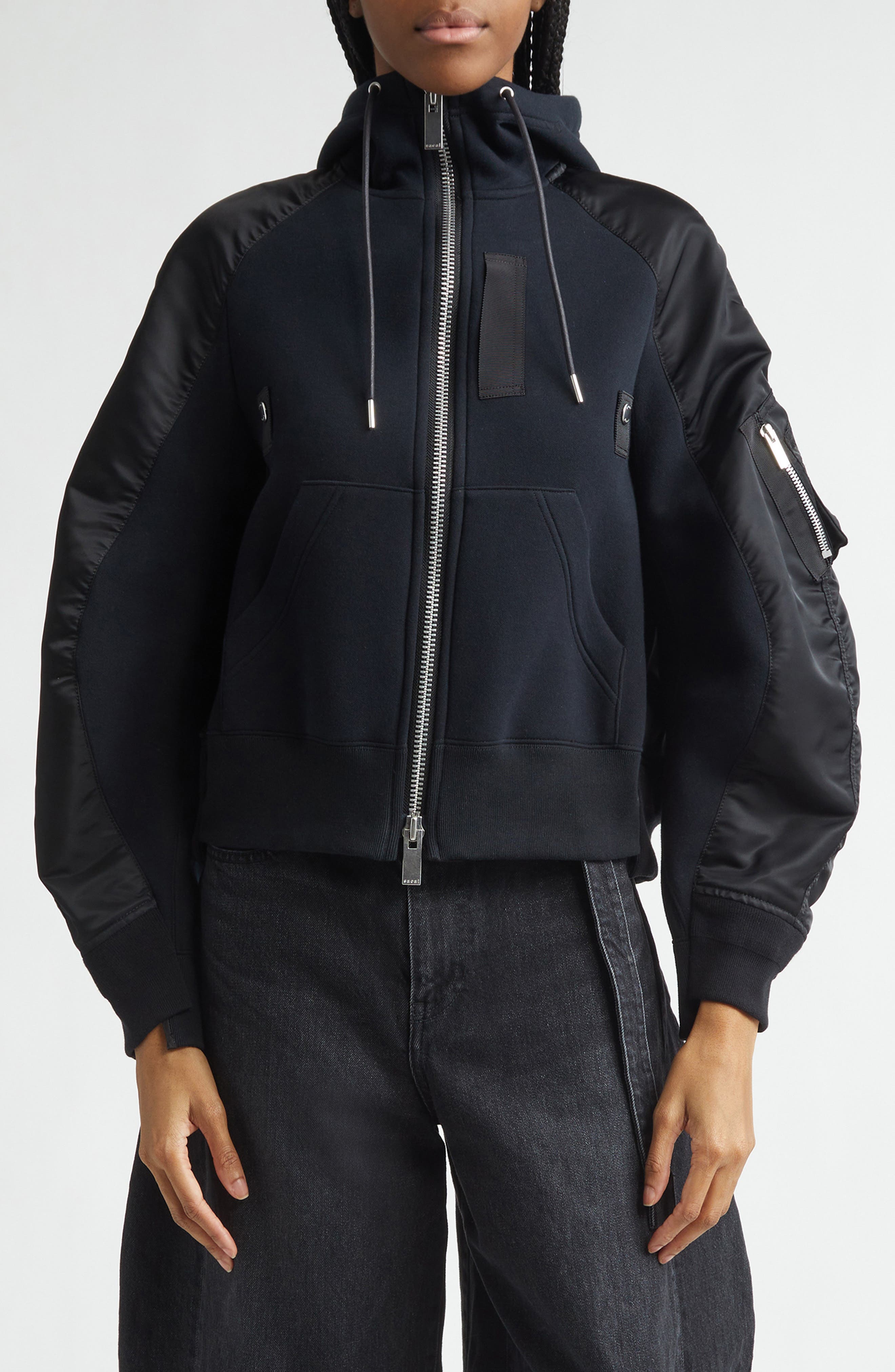 Sacai Suiting x Nylon Twill Jacket | Nordstrom
