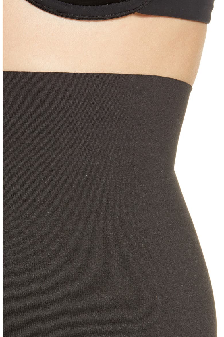 High Waist Shaping Thong, Alternate, color, BLACK