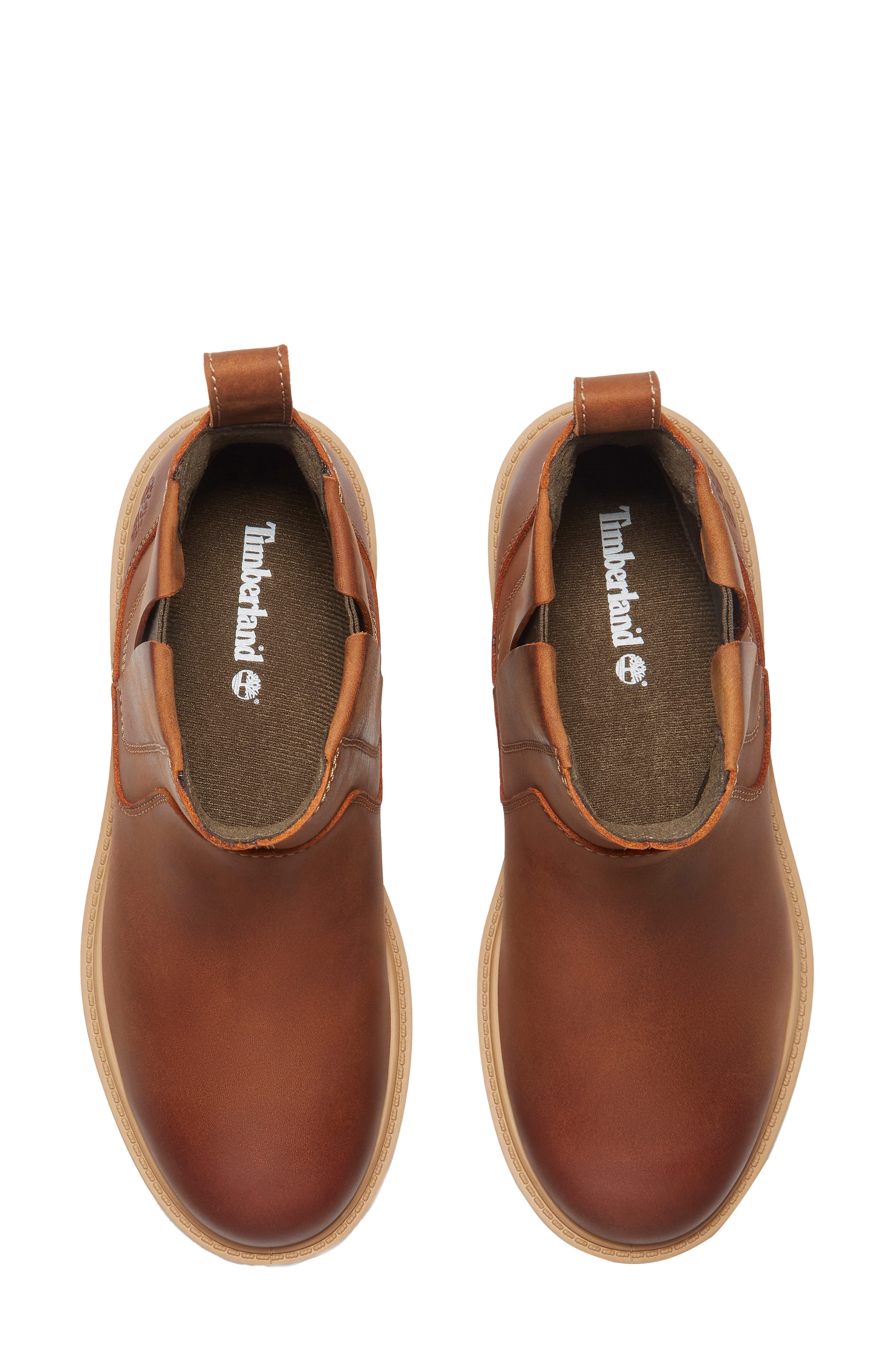 Premium Mid Chelsea Boot, Alternate, color, LIGHT BROWN FULL GRAIN