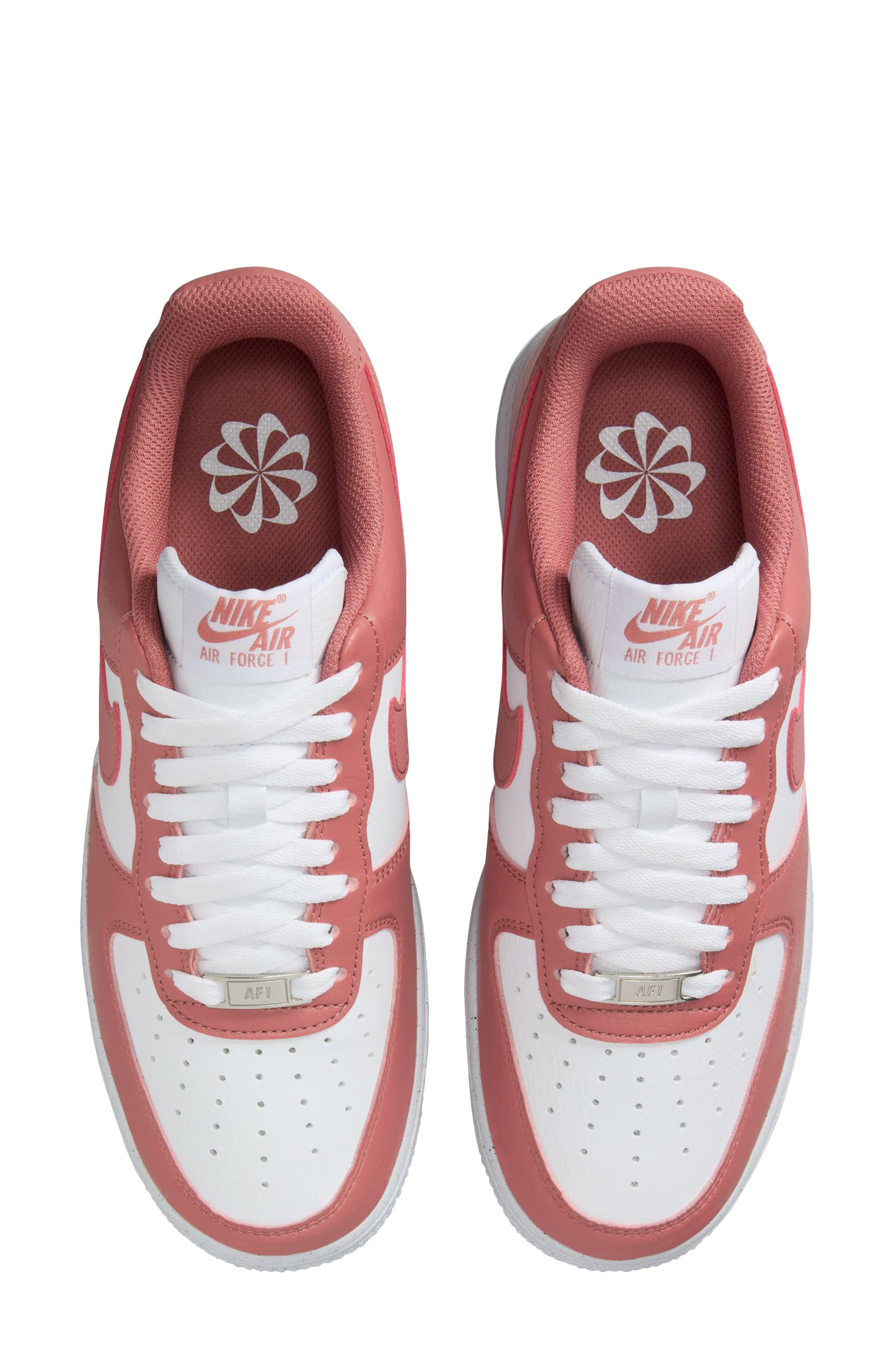 Nike Air Force 1 '07 SE Basketball Sneaker, Alternate, color, White/ Pink/ Metallic Silver