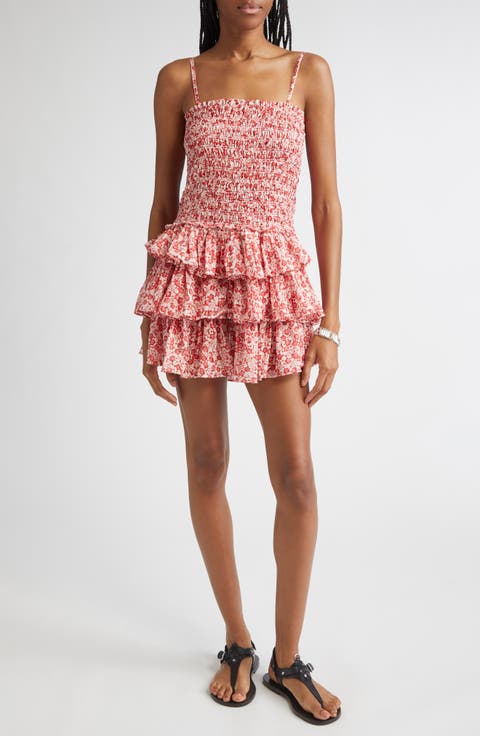 Elodie Floral Print Voile Minidress