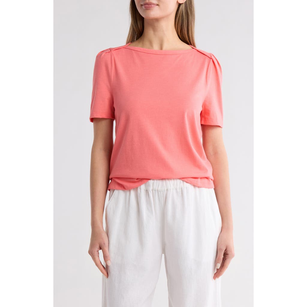 CASLON CASLON® STRIPE ENVELOPE NECK KNIT TOP